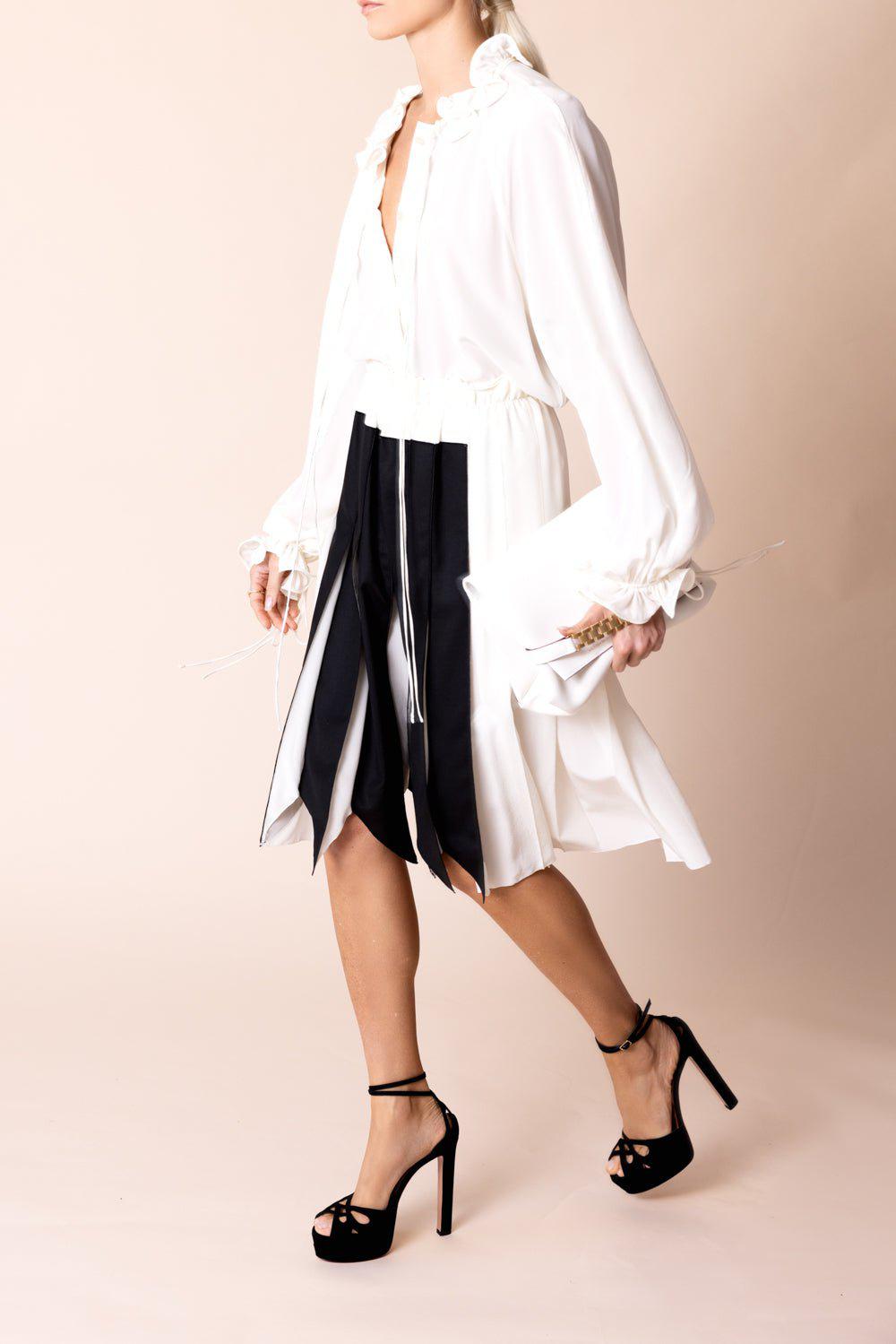 VICTORIA BECKHAM-Ruched Detail Blouse-