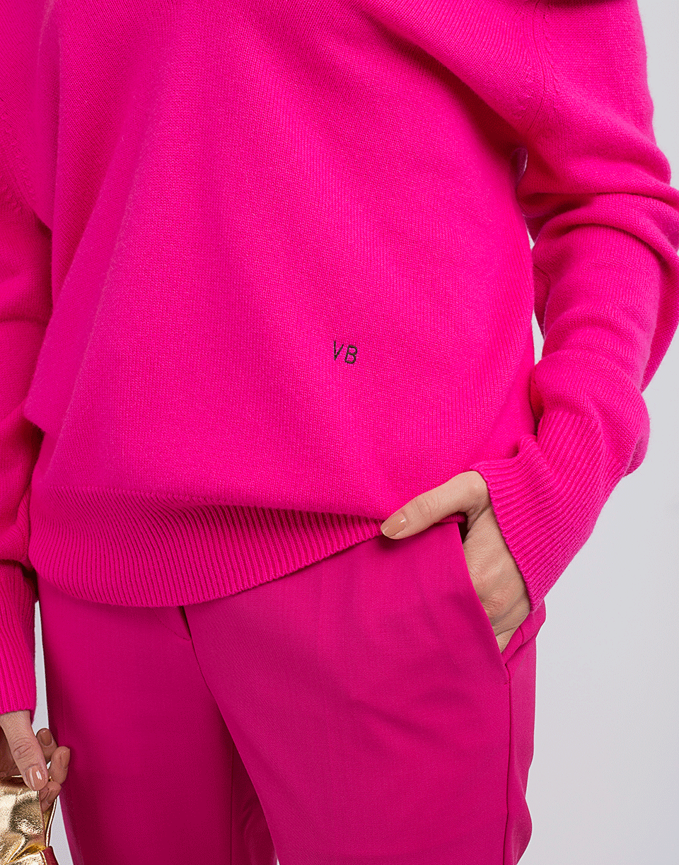 VICTORIA BECKHAM-Double V-Neck Jumper-