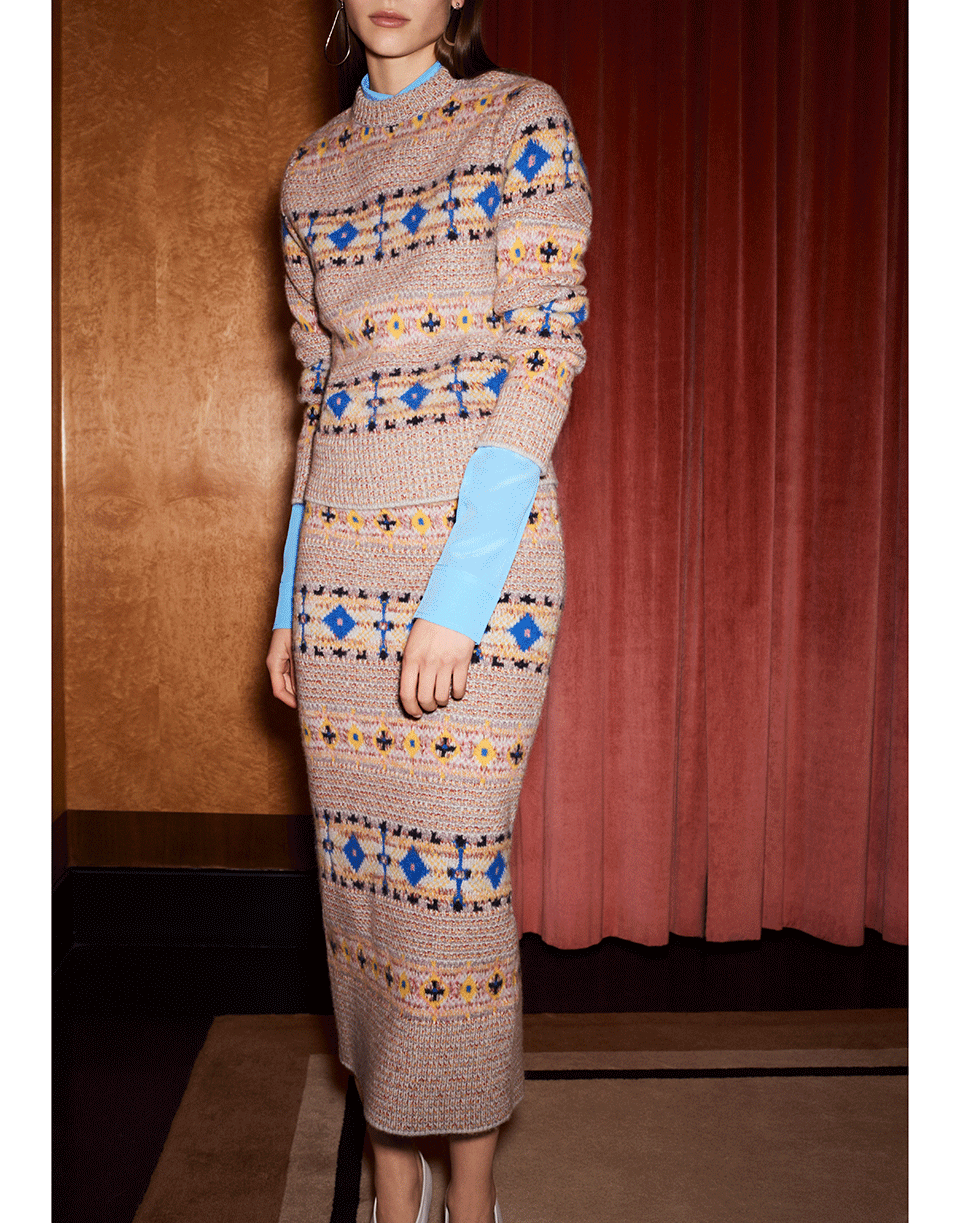 VICTORIA BECKHAM-Fairisle Jumper-MULTI