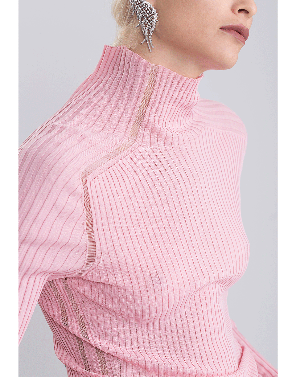 VICTORIA BECKHAM-Ladder Detail Rib Top-