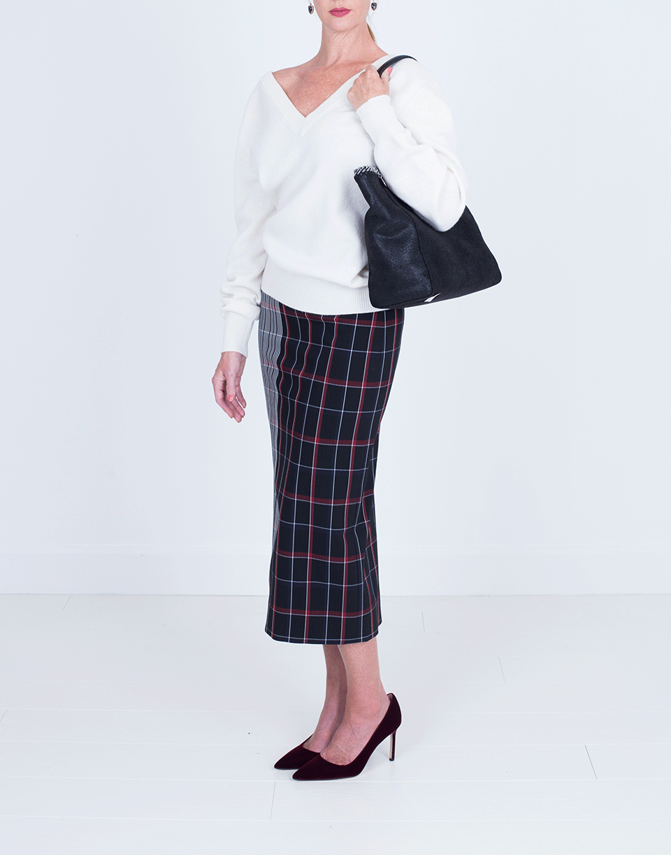 VICTORIA BECKHAM-Double V-Neck Jumper-