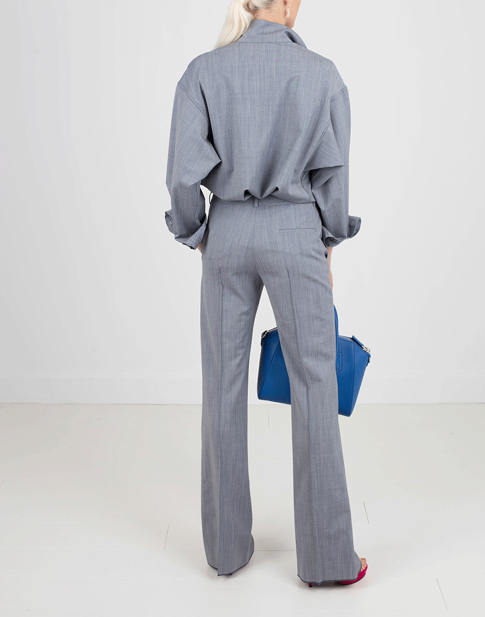 VICTORIA BECKHAM-Denim Cargo Shirt-