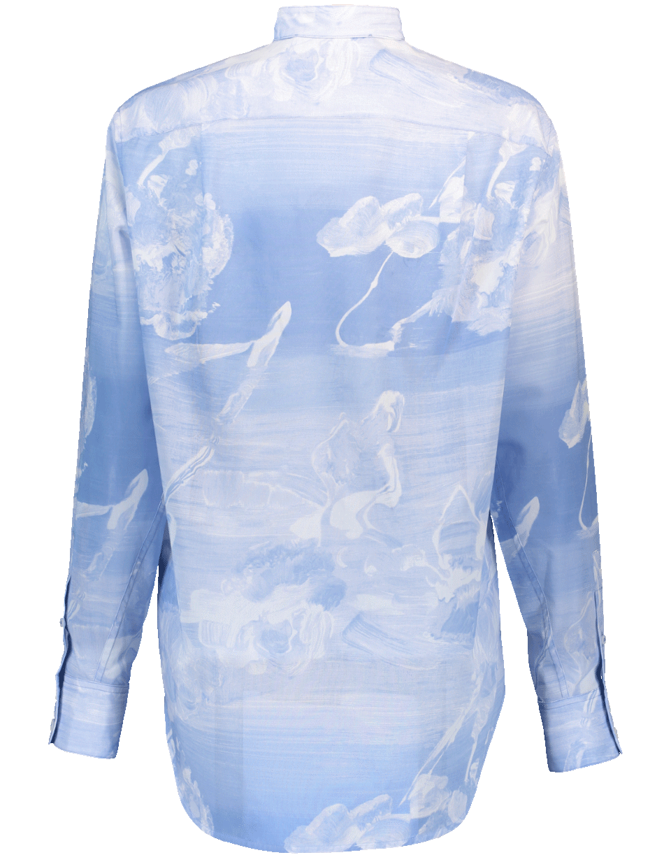 VICTORIA BECKHAM-Grandad Shirt-BLUE