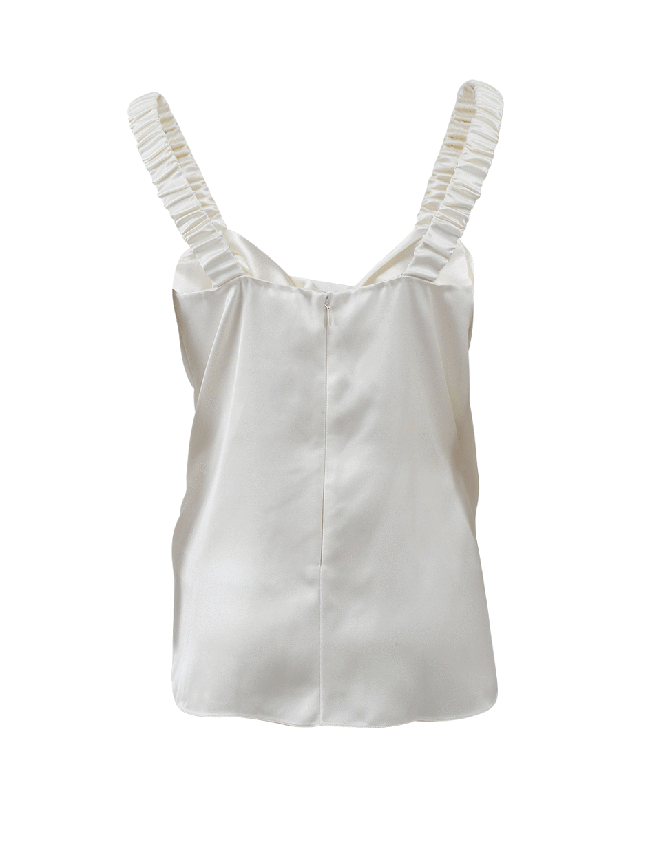 VICTORIA BECKHAM-Ruched Wrap Top-
