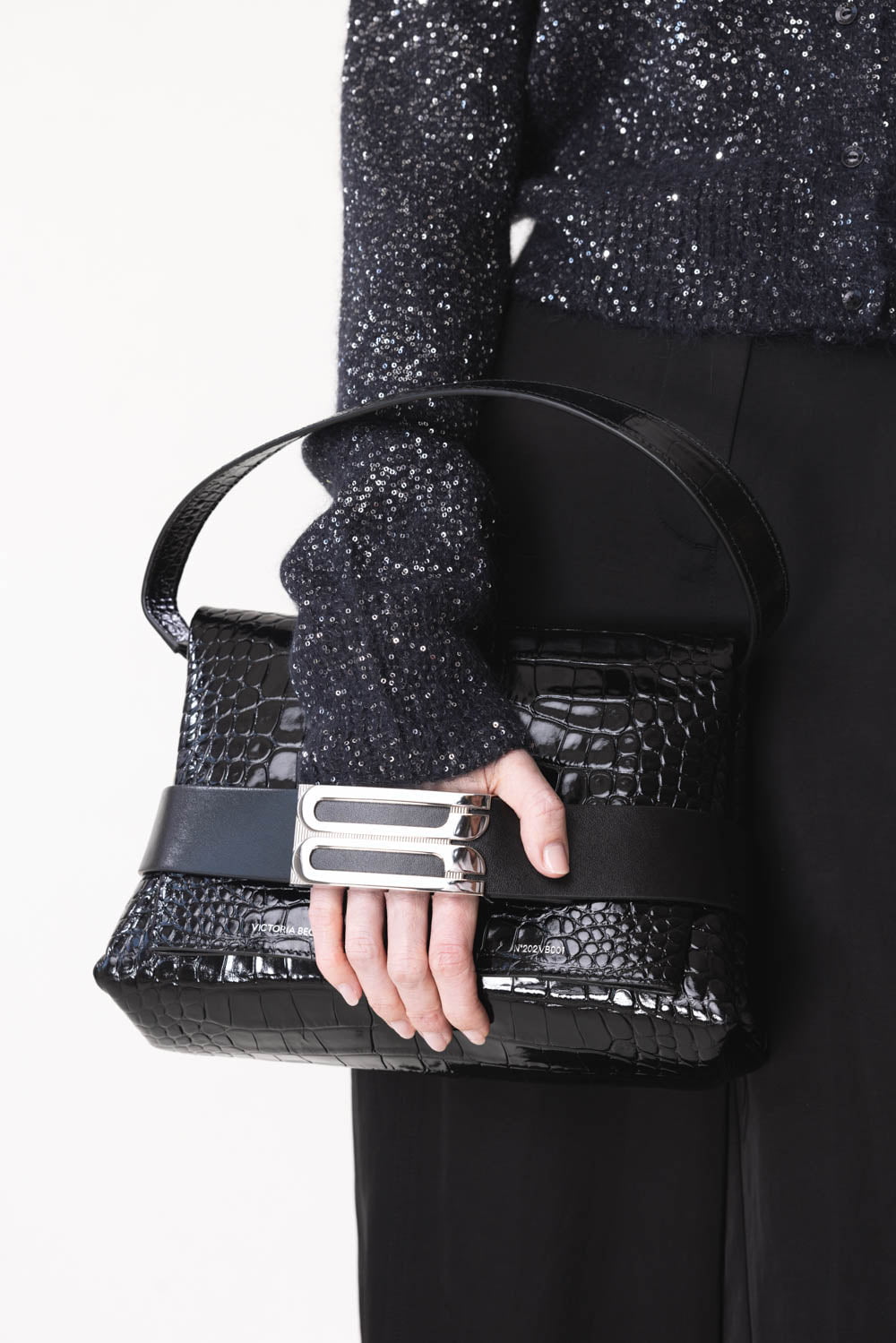 VICTORIA BECKHAM-B Pouch Bag - Black-BLACK