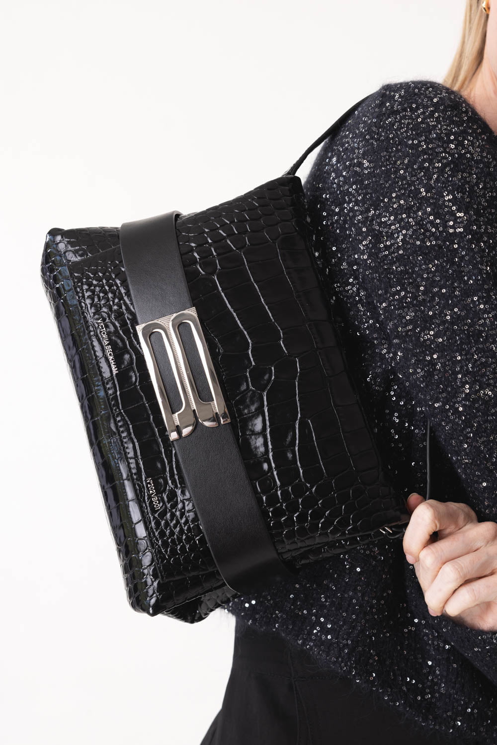 VICTORIA BECKHAM-B Pouch Bag - Black-BLACK