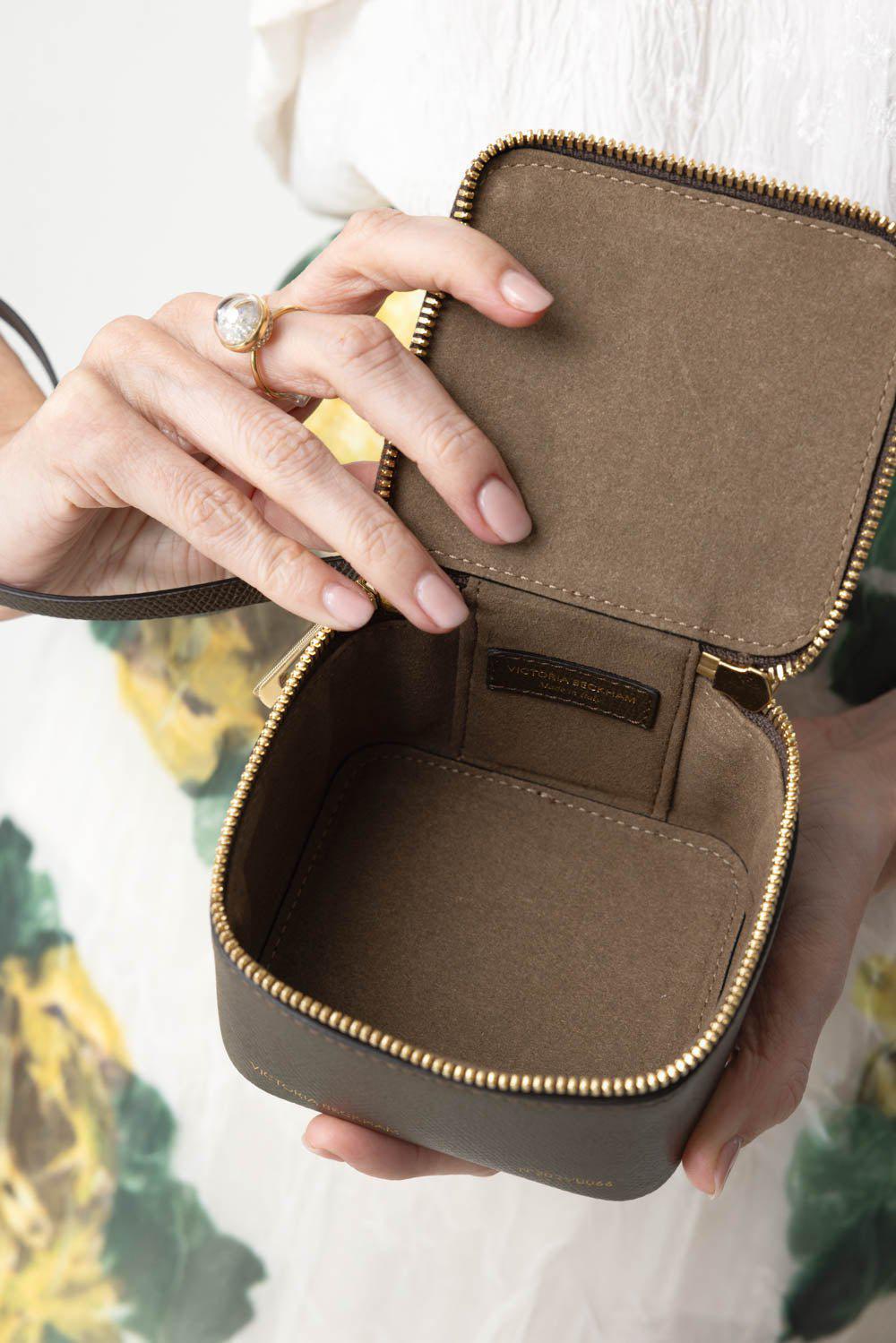 VICTORIA BECKHAM-Vanity Micro Clutch - Khaki-KHAKI