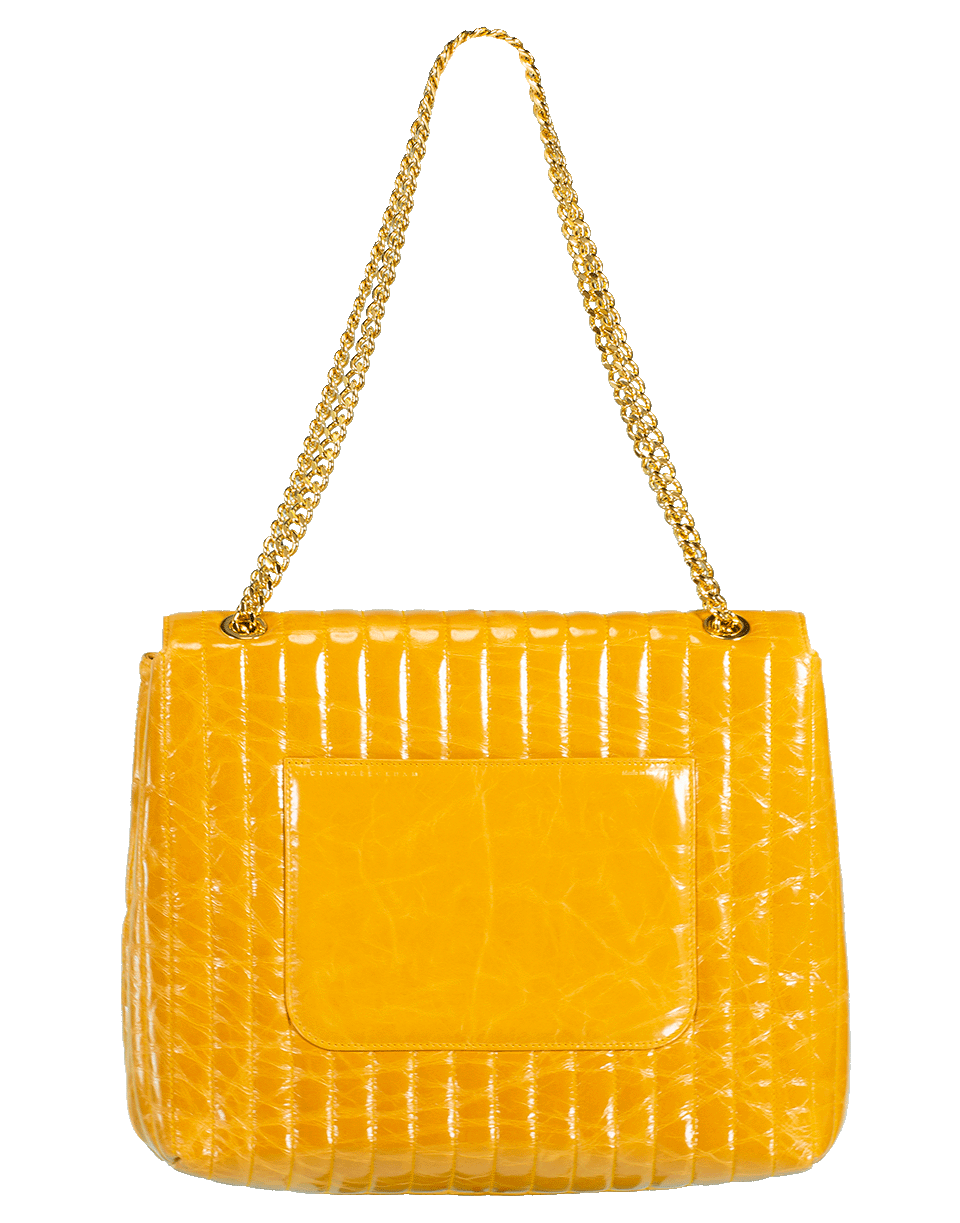VICTORIA BECKHAM-Quinton On Chain Bag-PUMPKIN