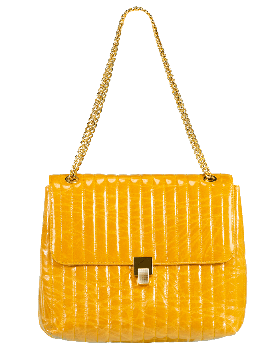 VICTORIA BECKHAM-Quinton On Chain Bag-PUMPKIN
