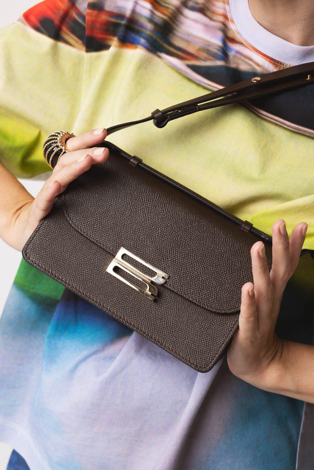 VICTORIA BECKHAM-Mini Dorian Bag - Khaki-KHAKI