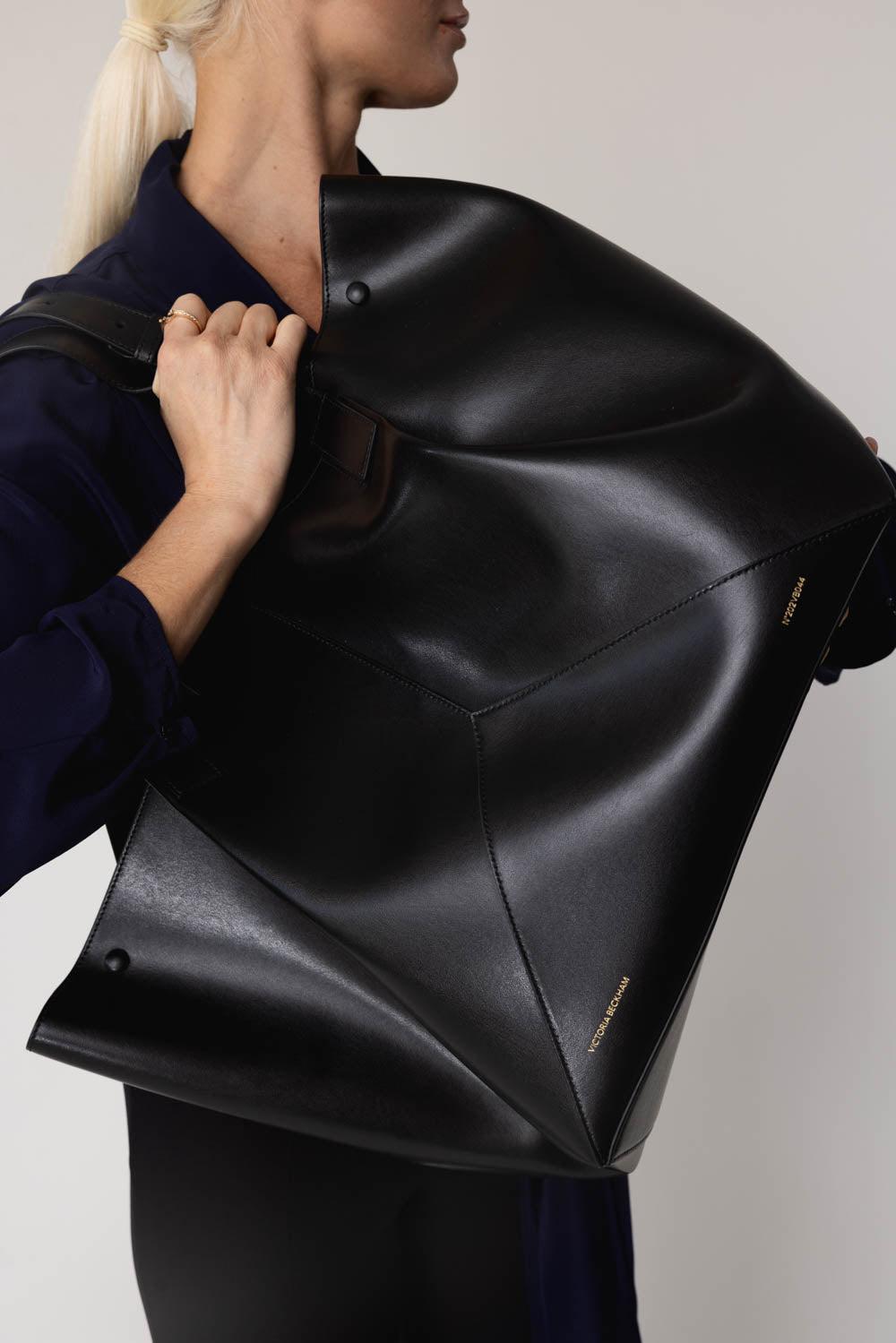 VICTORIA BECKHAM-W11 Medium Tote Bag-BLACK