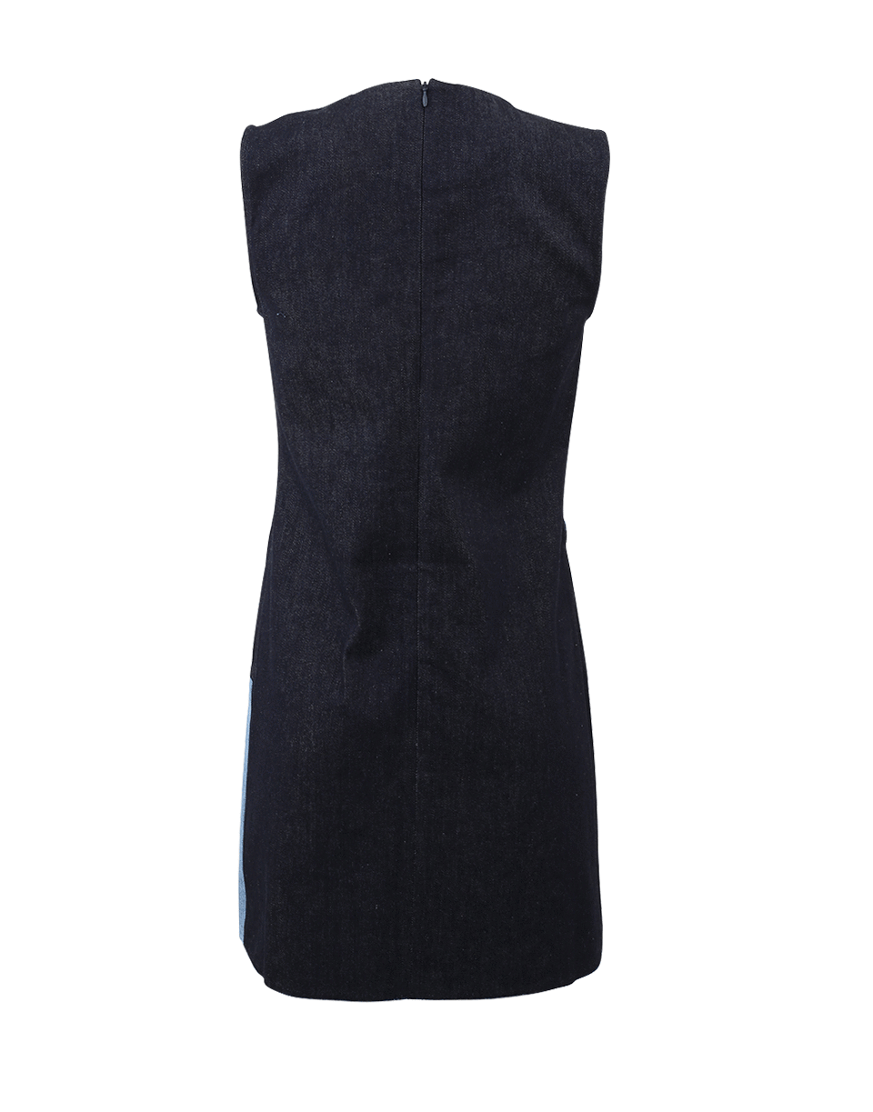 VICTORIA BY V. BECKHAM-Denim Shift Dress-