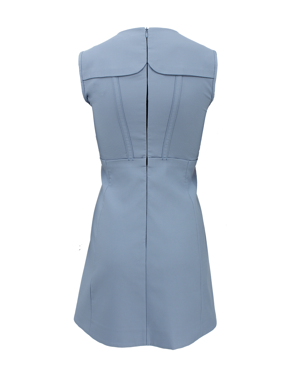VICTORIA BY V. BECKHAM-Sleeveless Scrunch Waist Mini Dress-