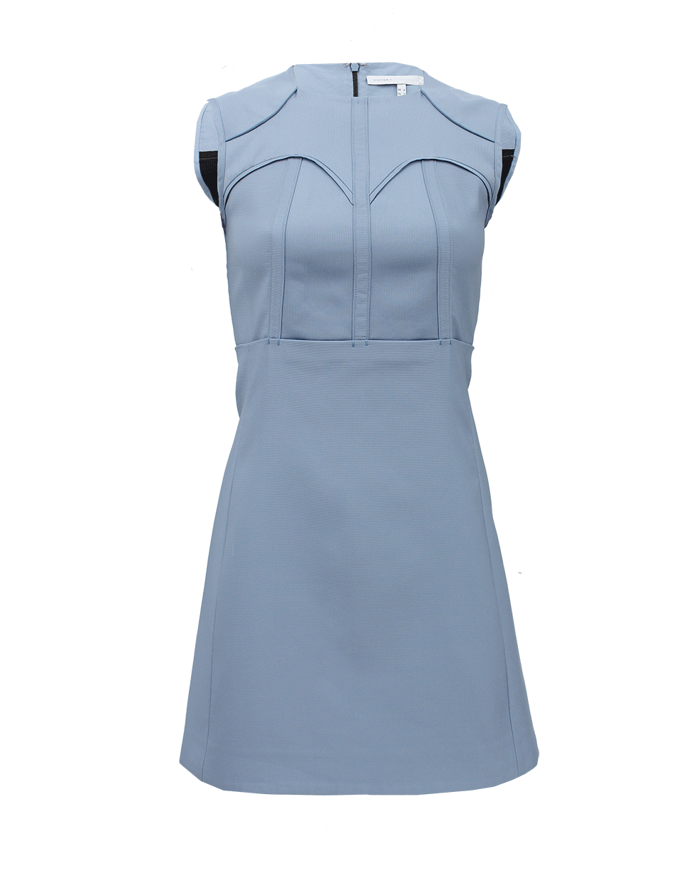 VICTORIA BY V. BECKHAM-Sleeveless Scrunch Waist Mini Dress-
