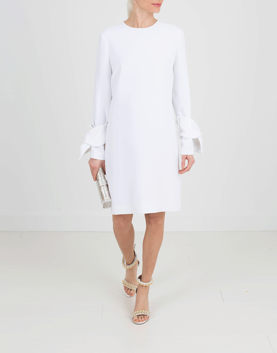 VICTORIA BY V. BECKHAM-Twist Sleeve Shift Dress-