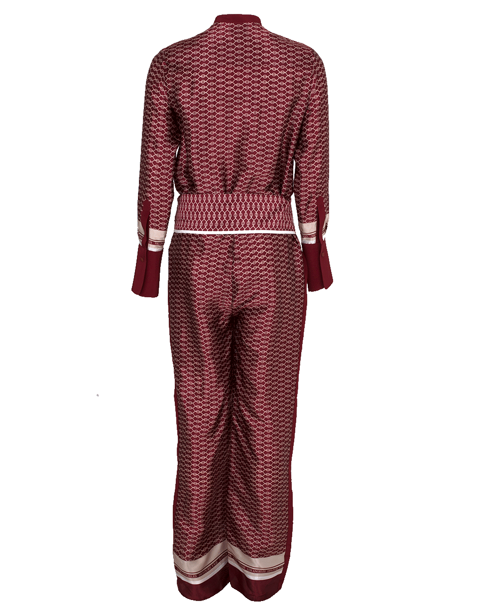 VICTORIA BY V. BECKHAM-Shirt Top Jumpsuit-MERLOT