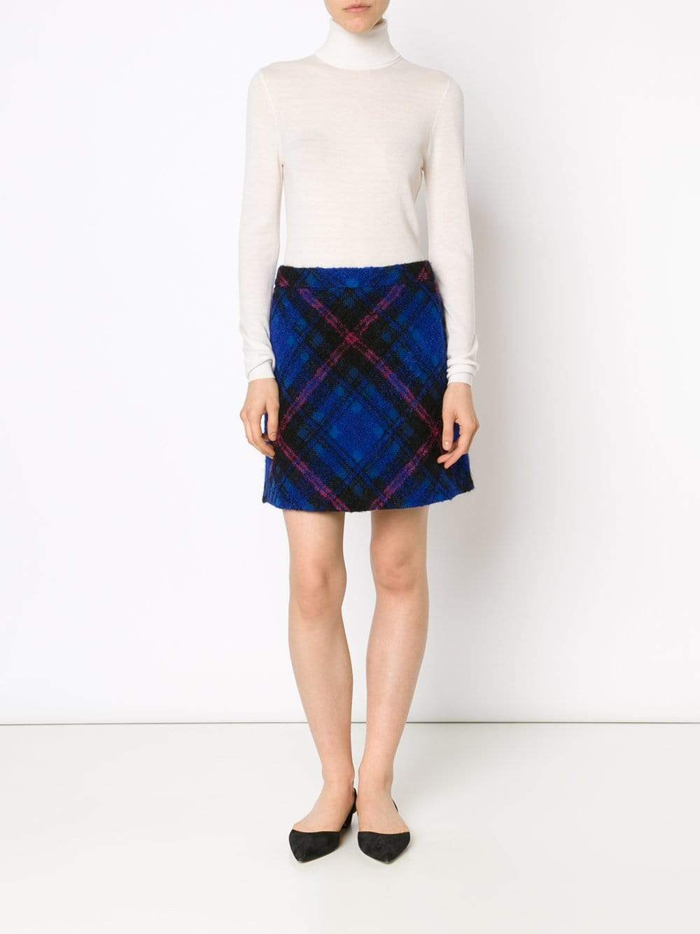 VICTORIA BY V. BECKHAM-Check Wool Mini-