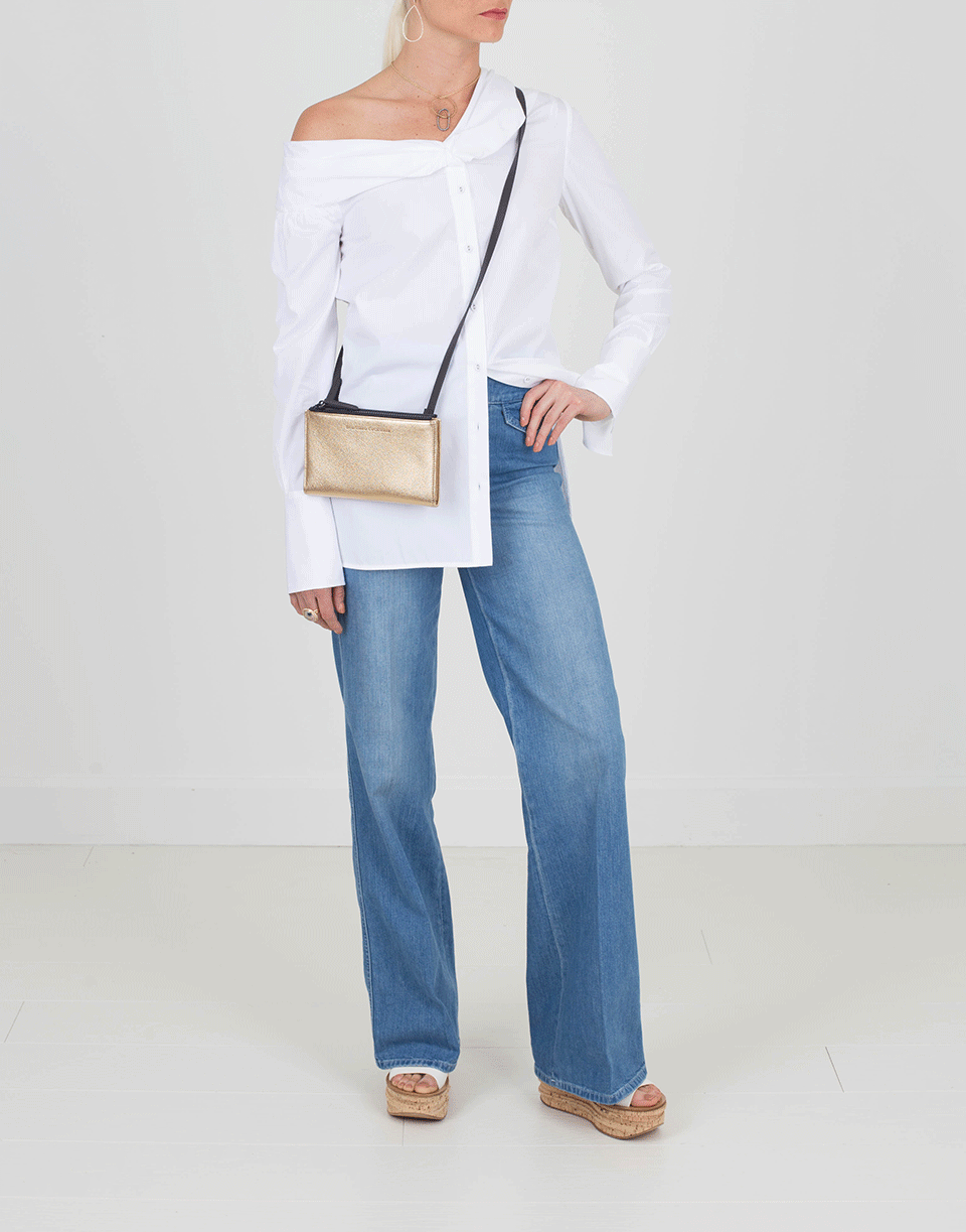 VICTORIA BY V. BECKHAM-One Shoulder Shirt-