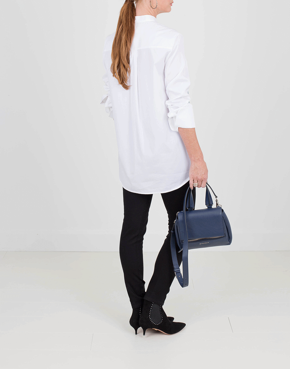 VICTORIA BY V. BECKHAM-Palm Tree Embroidered Blouse-