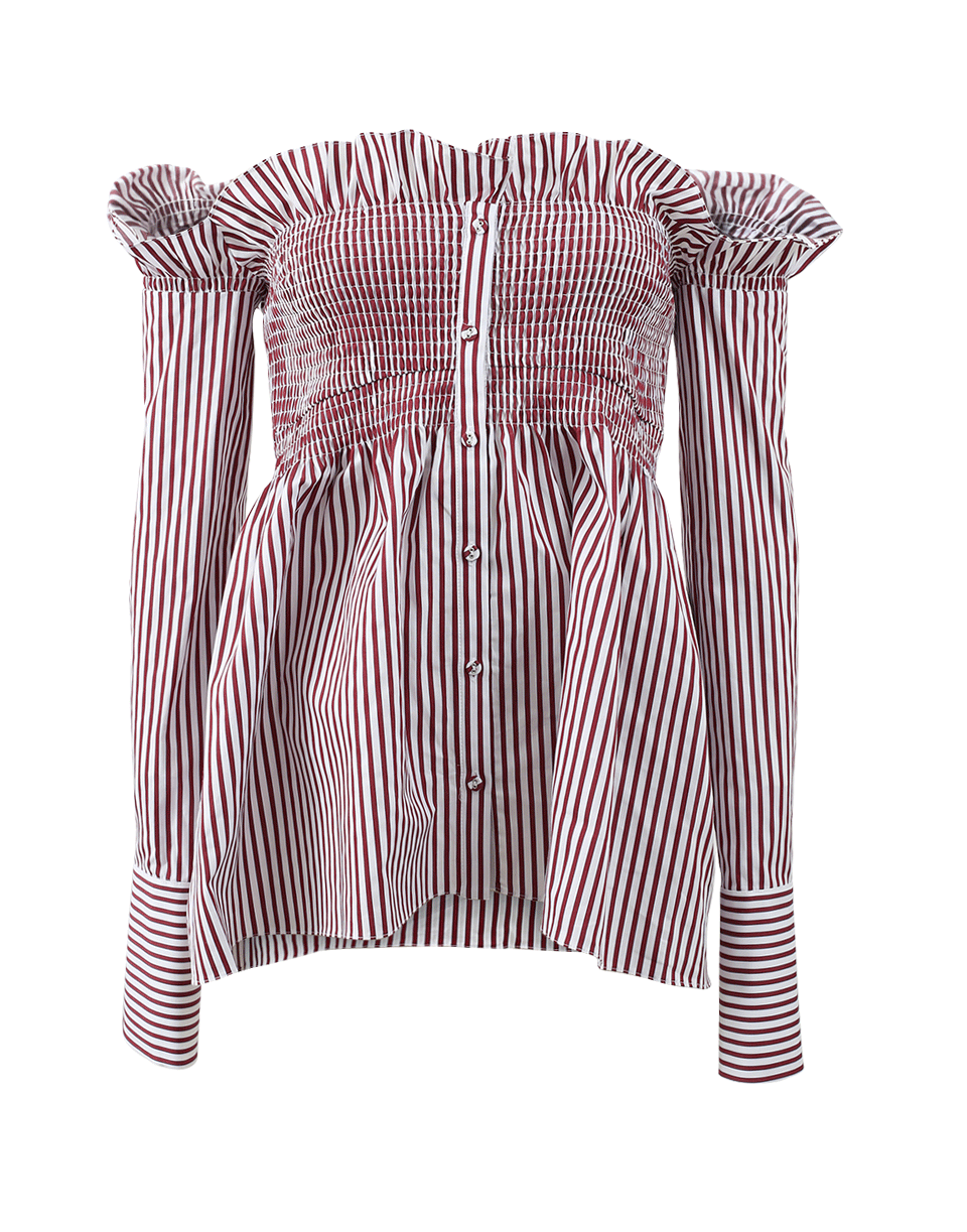 VICTORIA BY V. BECKHAM-Off Shoulder Smocked Top-