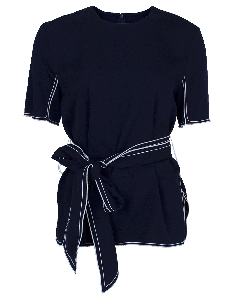 VICTORIA BY V. BECKHAM-Tie Waist Top-