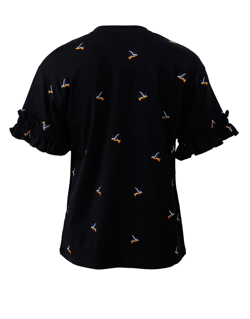 VICTORIA BY V. BECKHAM-Hummingbird Embroidered Tee-