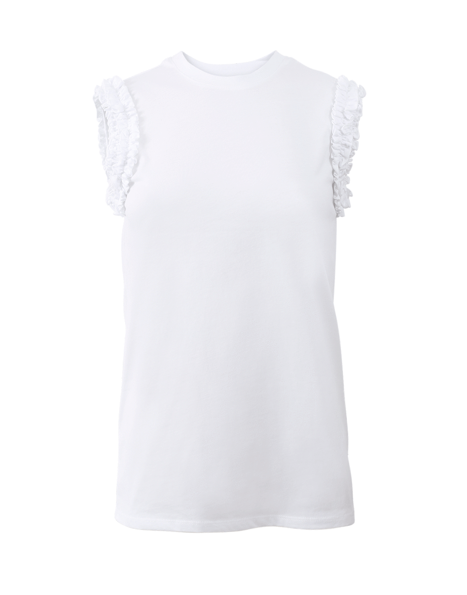 VICTORIA BY V. BECKHAM-Ruffle Detail Tee-