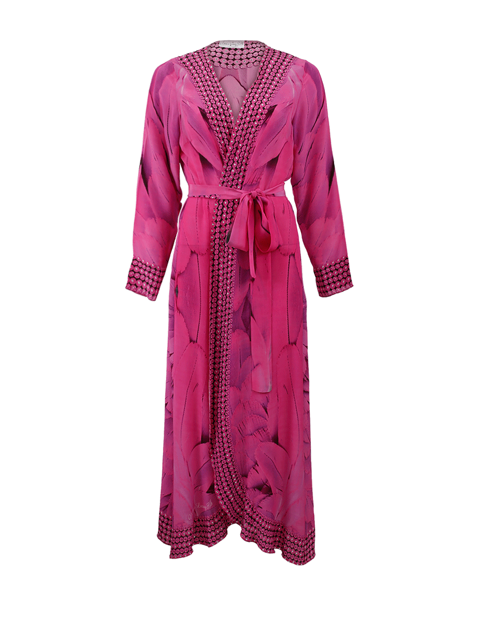 VICTORIA LUXURY SILK-Angel Long Cardigan-PINK
