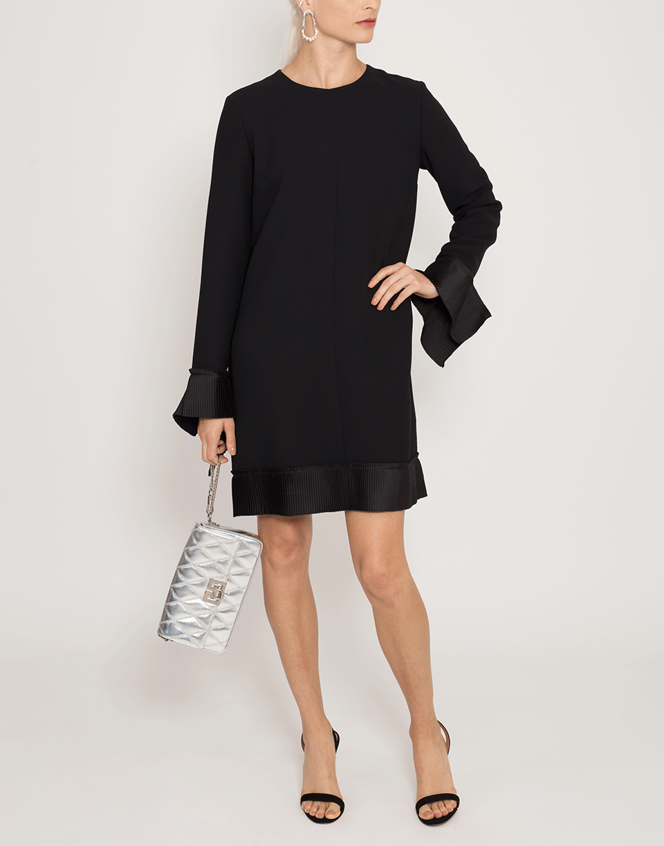 VICTORIA VICTORIA BECKHAM-Pleated Detail Shift Dress-