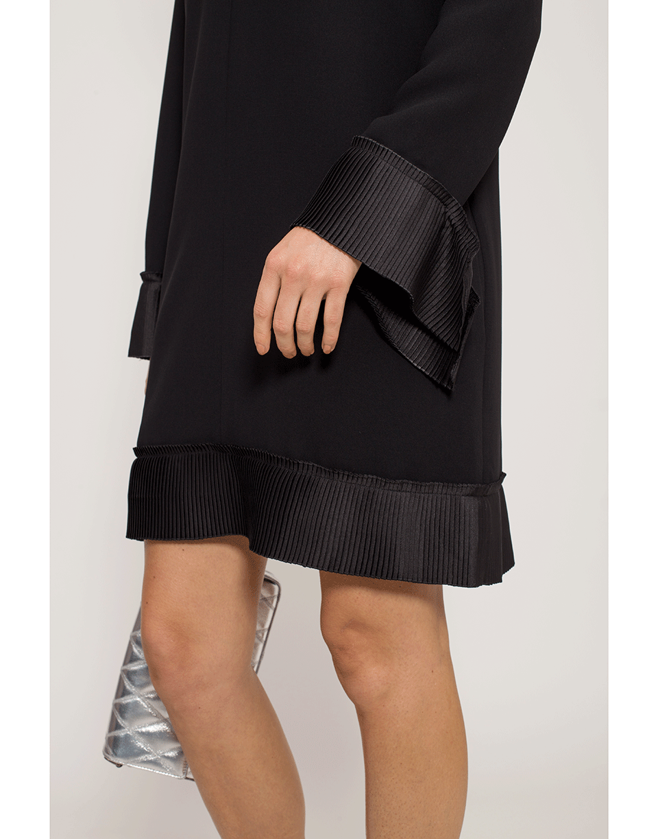 VICTORIA VICTORIA BECKHAM-Pleated Detail Shift Dress-
