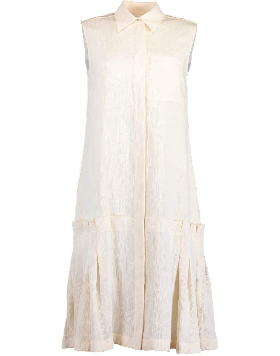 VICTORIA VICTORIA BECKHAM-Flounce Hem 3D Shirt Dress-