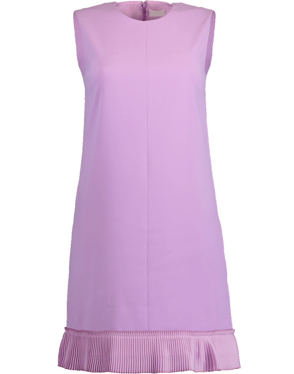 VICTORIA VICTORIA BECKHAM-Shift Dress with Pleated Details-