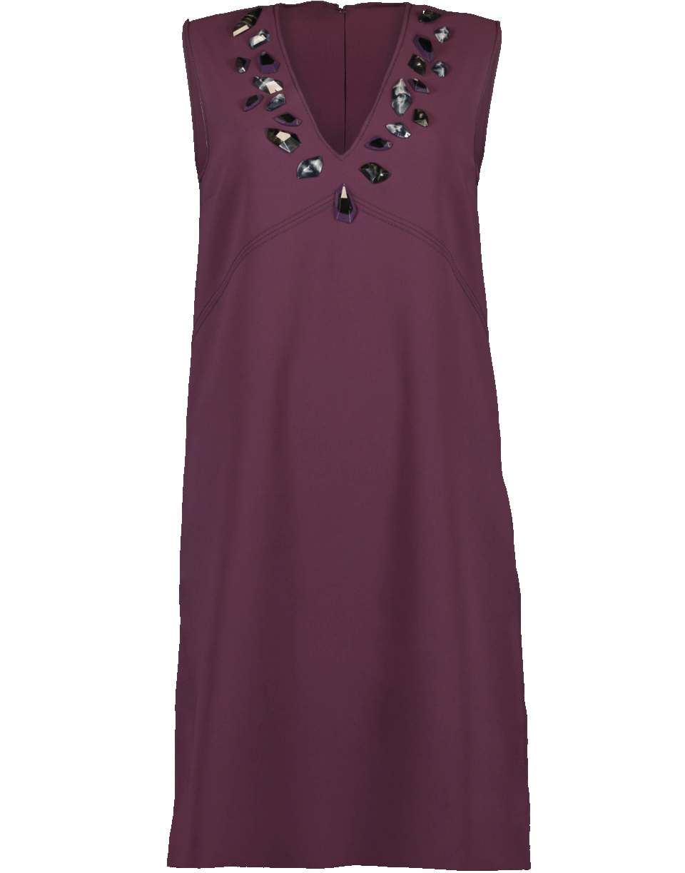 VICTORIA VICTORIA BECKHAM-V Neck Shift Dress-