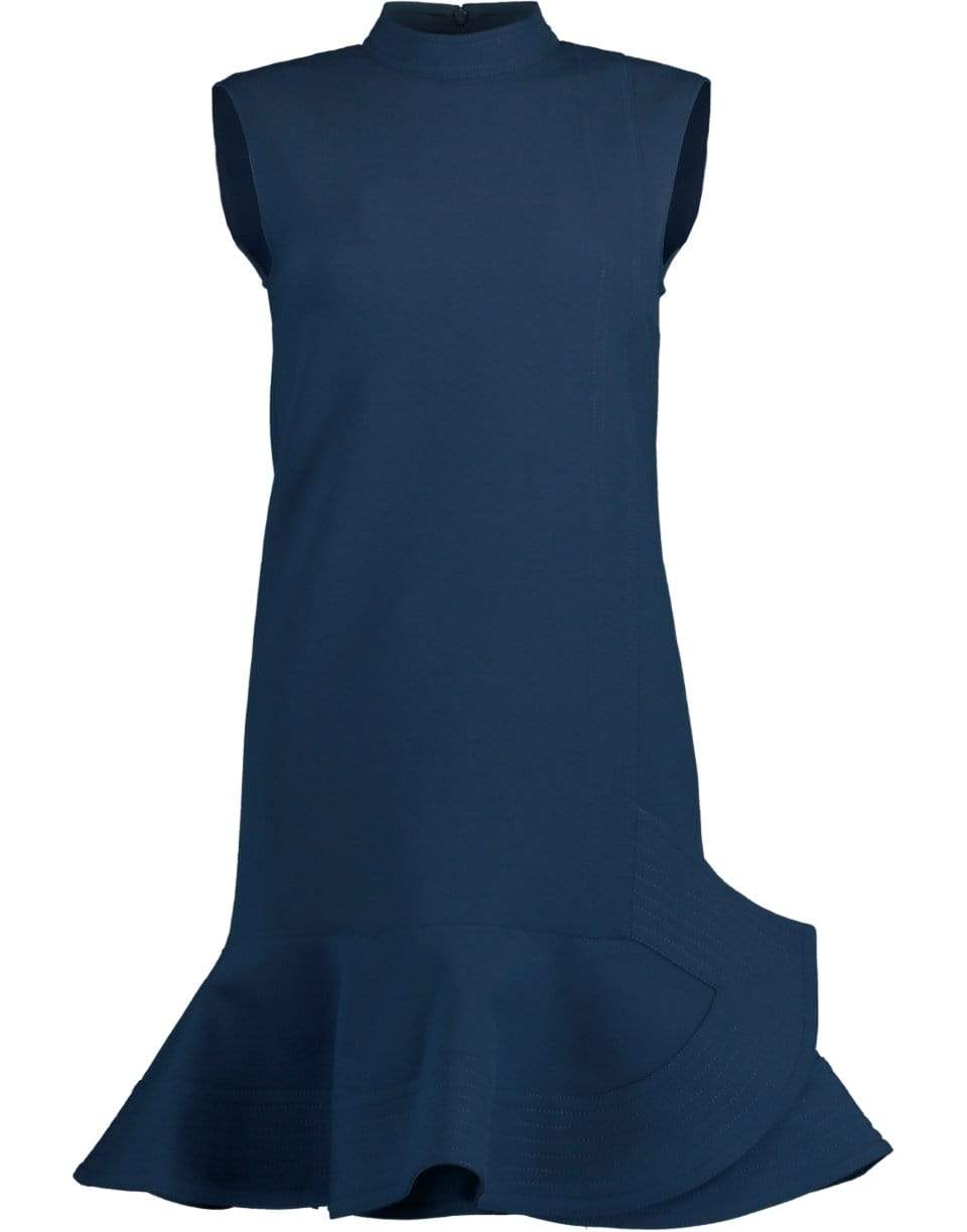 VICTORIA VICTORIA BECKHAM-Sleeveless Peplum Hem Dress-