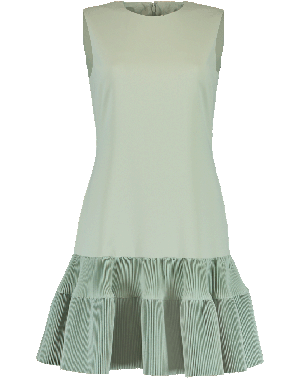 VICTORIA VICTORIA BECKHAM-Pleated Hem Shift Dress-