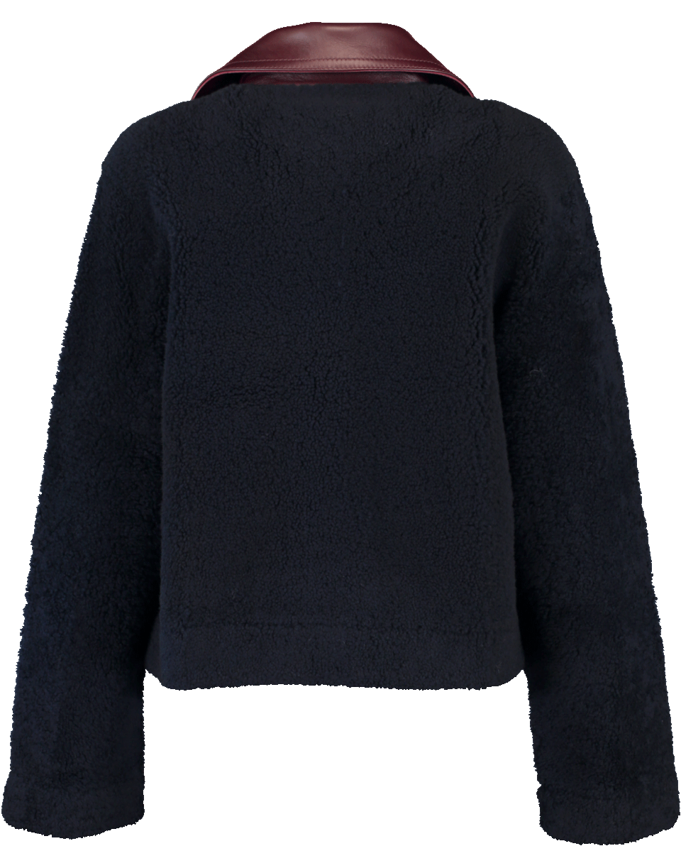 VICTORIA VICTORIA BECKHAM-Reversible Jacket-NVY/GARN