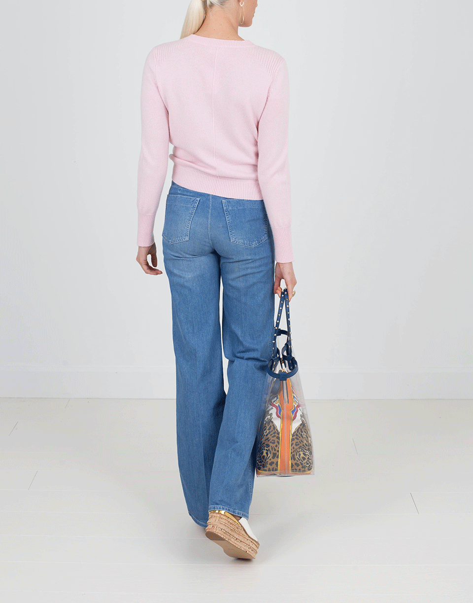 VICTORIA VICTORIA BECKHAM-70’s Wide Leg Denim Pant-DAMAS