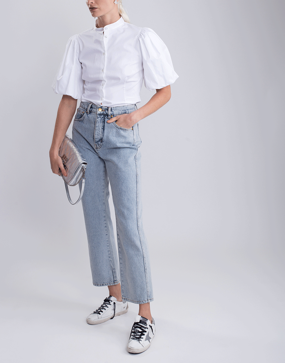 VICTORIA VICTORIA BECKHAM-Straight Leg High Rise Jean-