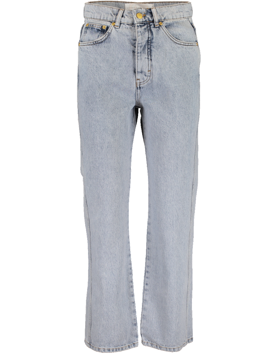 VICTORIA VICTORIA BECKHAM-Straight Leg High Rise Jean-