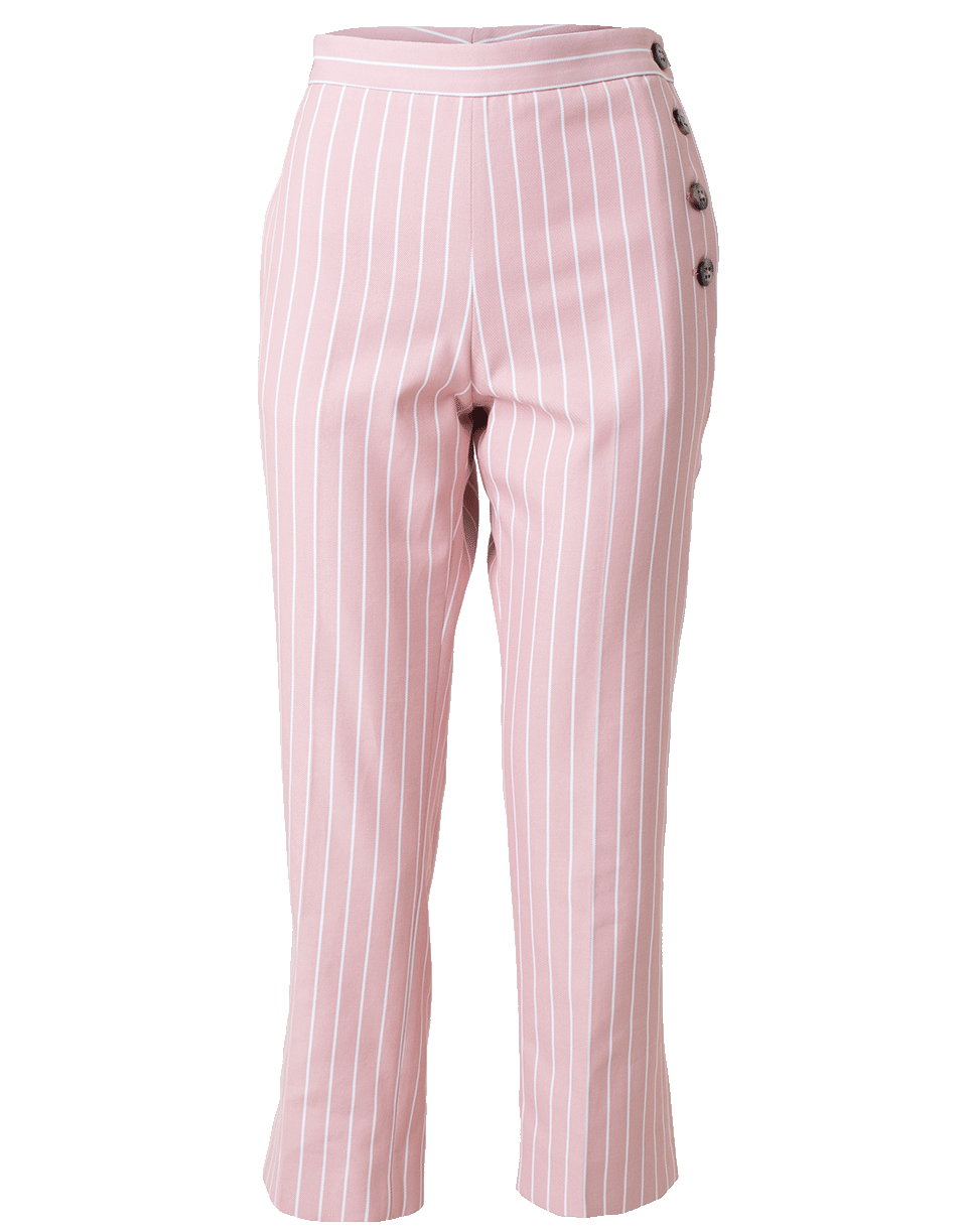 VICTORIA VICTORIA BECKHAM-Stripe Side Opening Pant-PINK