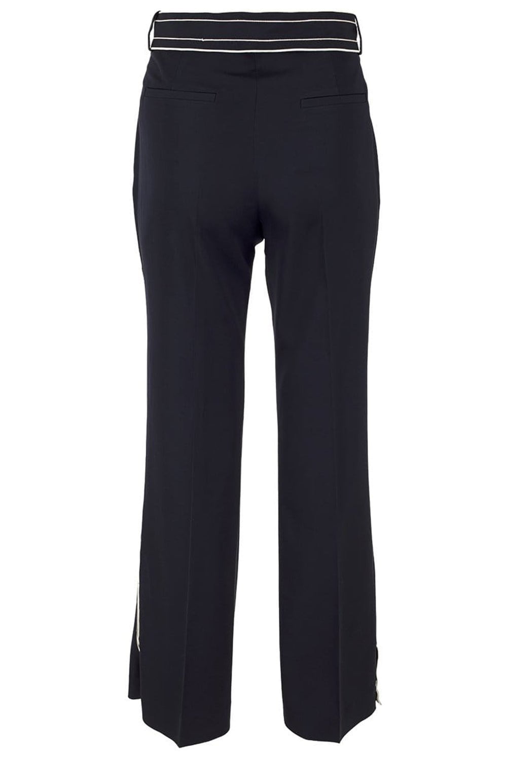 VICTORIA VICTORIA BECKHAM-Front Split Pant-BLACK