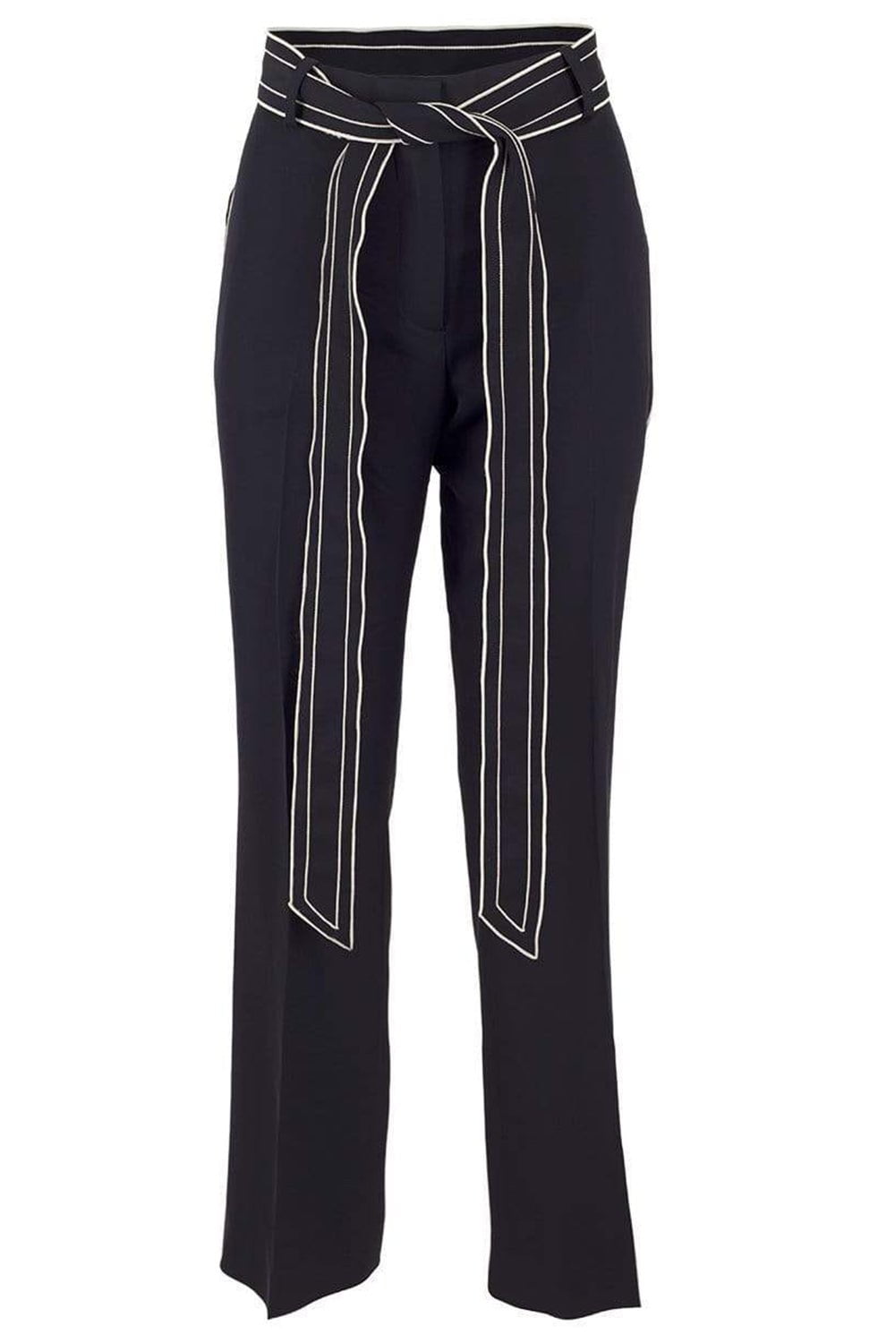 VICTORIA VICTORIA BECKHAM-Front Split Pant-BLACK