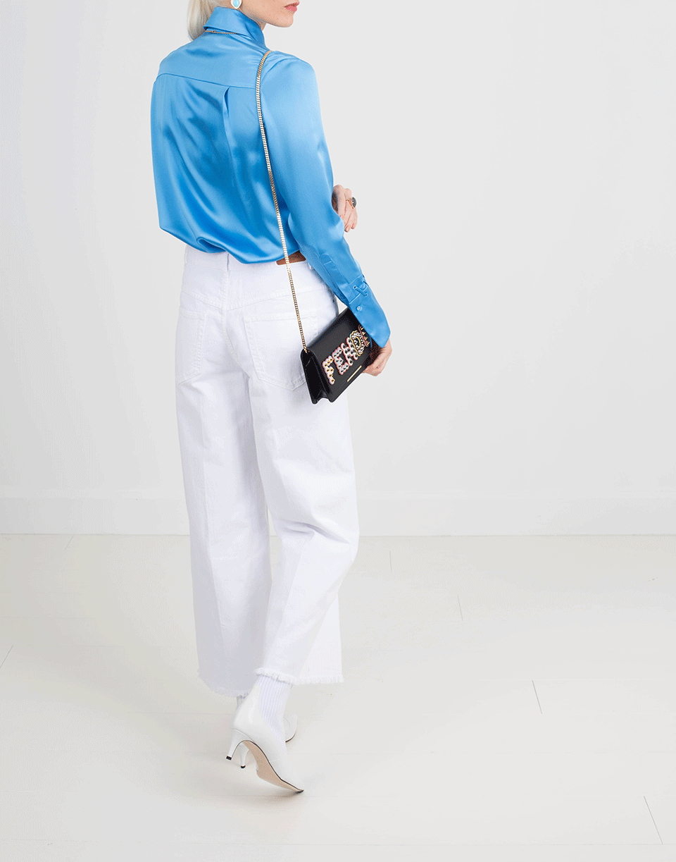 VICTORIA VICTORIA BECKHAM-One Pocket Fluid Shirt-