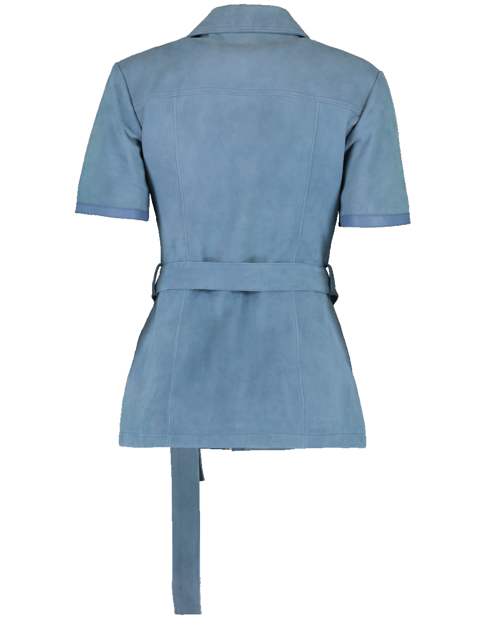 VICTORIA VICTORIA BECKHAM-Fitted Short Sleeve Shirt-