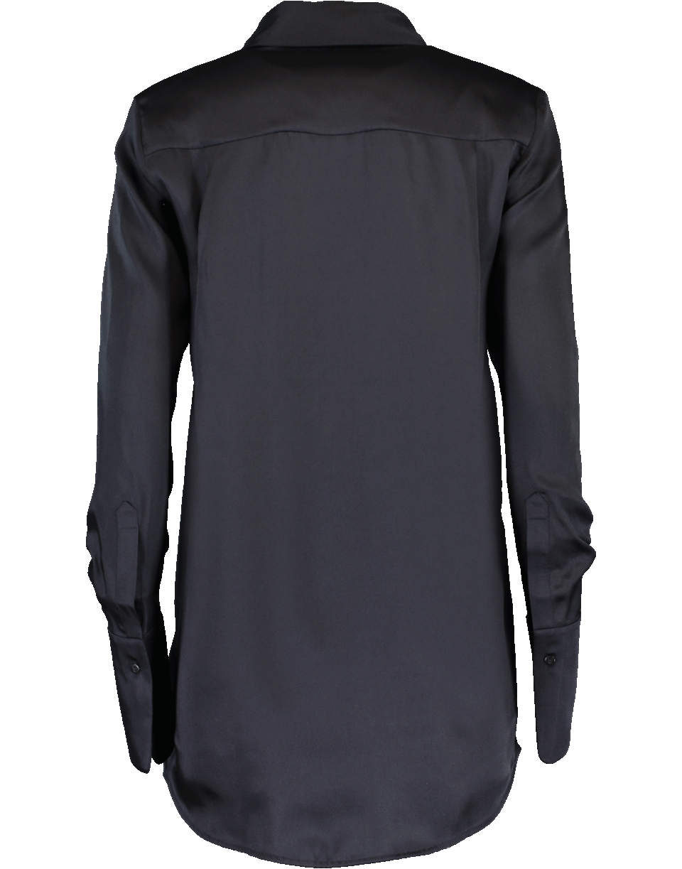 VICTORIA VICTORIA BECKHAM-Tuck Sleeve Button Up Blouse-