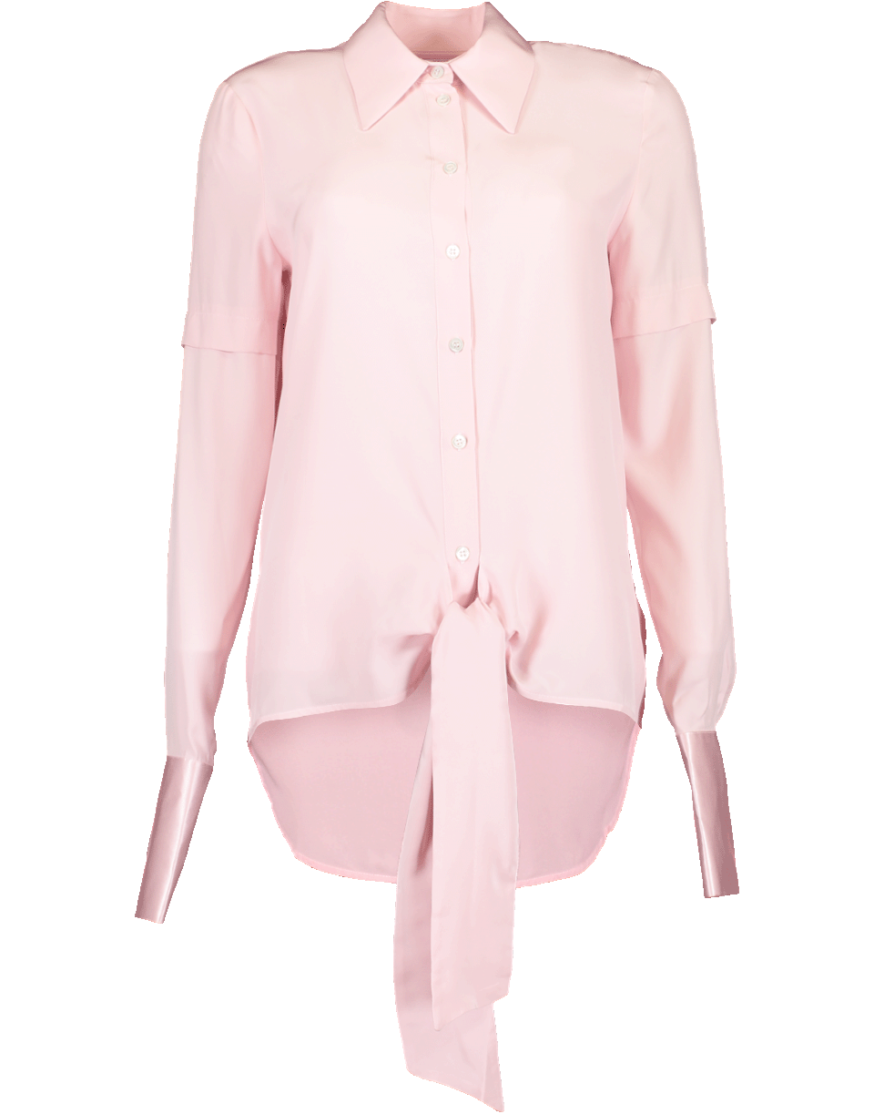 VICTORIA VICTORIA BECKHAM-Tie Front Shirt-