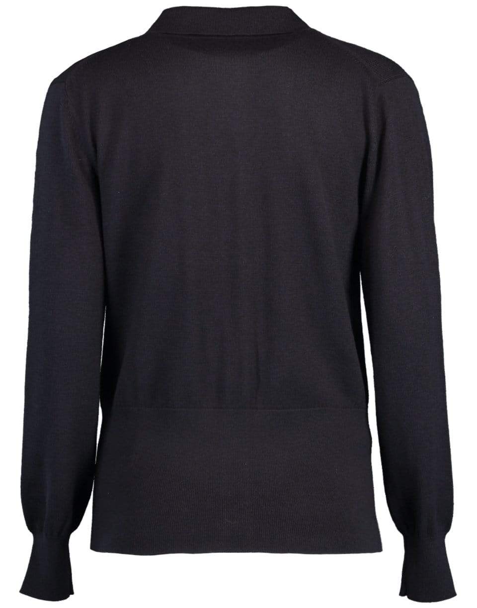 VICTORIA VICTORIA BECKHAM-Midnight Double Button Cardigan-