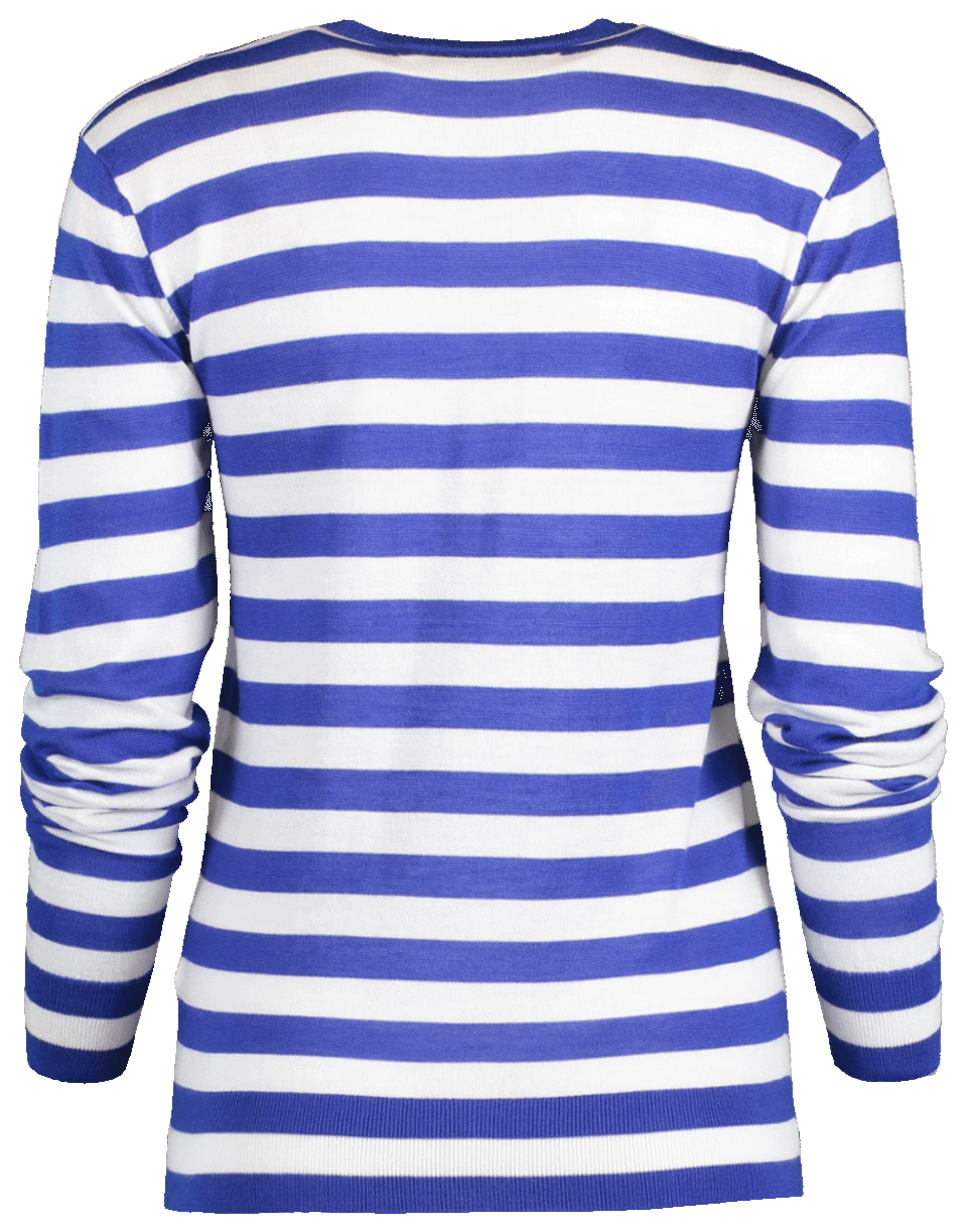 VICTORIA VICTORIA BECKHAM-Shift Seam Stripe Sweater-