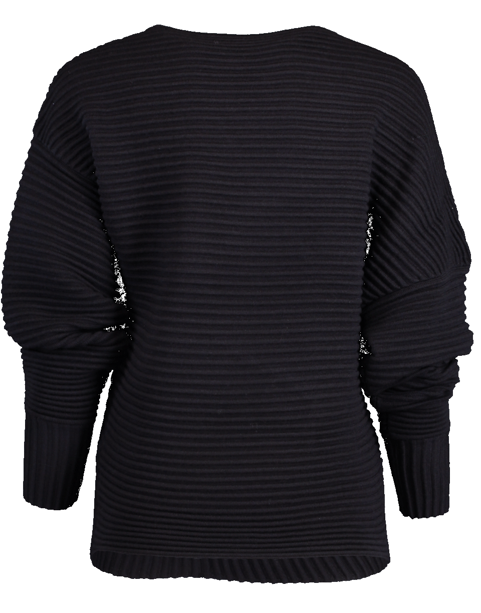 VICTORIA VICTORIA BECKHAM-Drape Front Sweater-