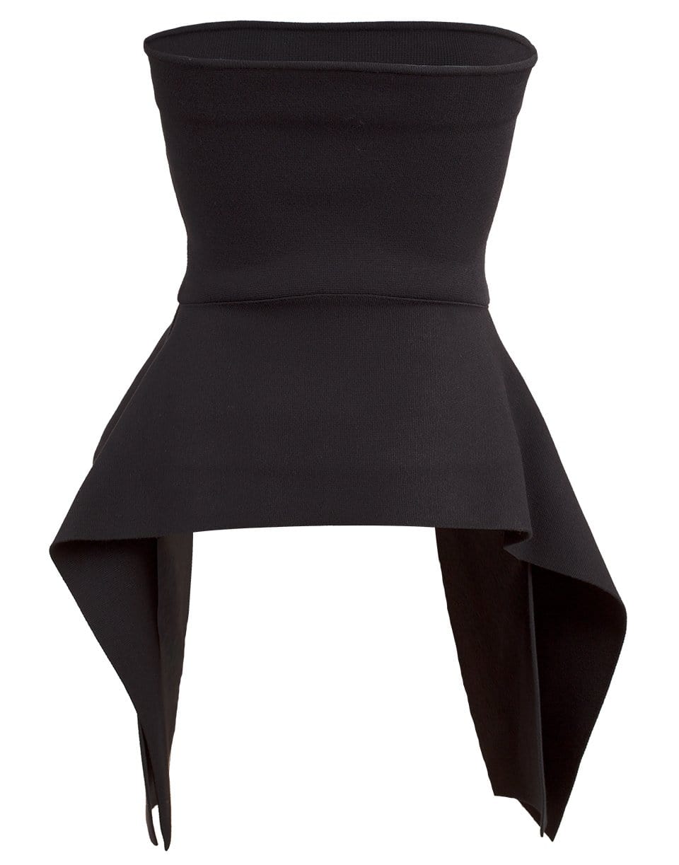 VICTORIA VICTORIA BECKHAM-Strapless Peplum Top-
